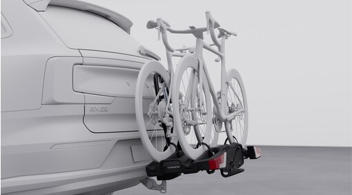 Portabicicletas plegable de montaje en gancho de remolque, 2 bicicletas – FIX4BIKE®
